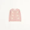 Bestickte Strickjacke mit Spitzeneinsätzen Bestickte Strickjacke mit Spitzeneinsätzen