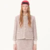 Bestickte Tweedjacke mit Bändern Bestickte Tweedjacke mit Bändern