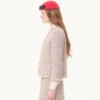 Bestickte Tweedjacke mit Bändern Bestickte Tweedjacke mit Bändern