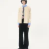 Bestickte Wollstrickjacke Bestickte Wollstrickjacke