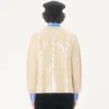 Bestickte Wollstrickjacke Bestickte Wollstrickjacke