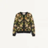 Bestickte Wollstrickjacke Bestickte Wollstrickjacke