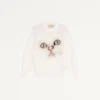 Bestickter Pullover aus Mohairwolle Bestickter Pullover aus Mohairwolle