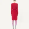 Besticktes Cady Couture Midi-Kleid Besticktes Cady Couture Midi-Kleid