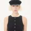 Besticktes kurzes Kleid aus Crêpe Couture Besticktes kurzes Kleid aus Crêpe Couture