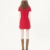 Besticktes kurzes Kleid aus Crêpe Couture Besticktes kurzes Kleid aus Crêpe Couture