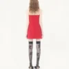 Besticktes kurzes Kleid aus Crêpe Couture Besticktes kurzes Kleid aus Crêpe Couture