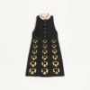 Besticktes kurzes Kleid aus Crêpe Couture Besticktes kurzes Kleid aus Crêpe Couture