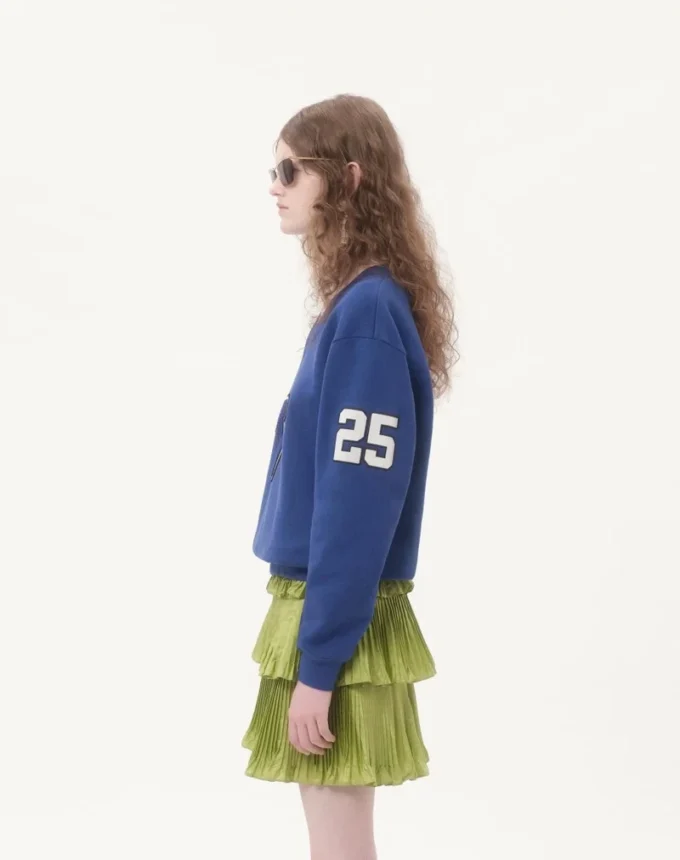 Besticktes Sweatshirt aus Baumwolle Besticktes Sweatshirt aus Baumwolle