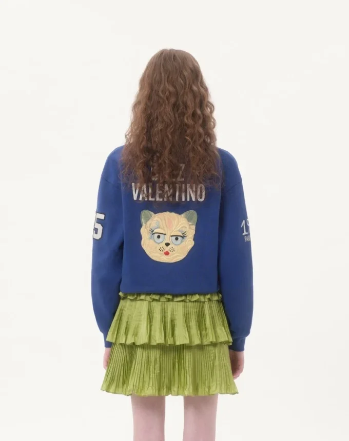 Besticktes Sweatshirt aus Baumwolle Besticktes Sweatshirt aus Baumwolle