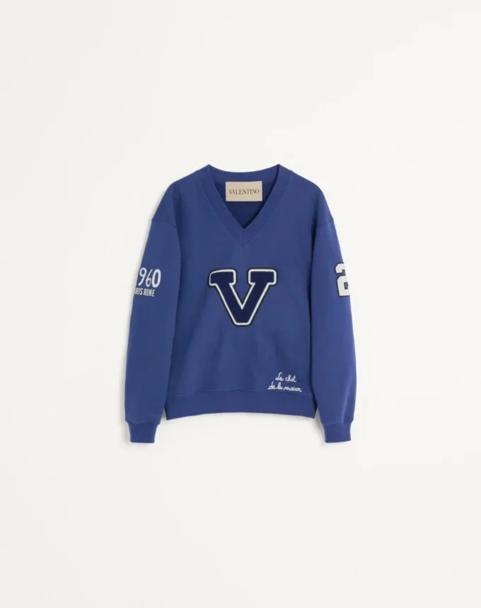 Besticktes Sweatshirt aus Baumwolle Besticktes Sweatshirt aus Baumwolle