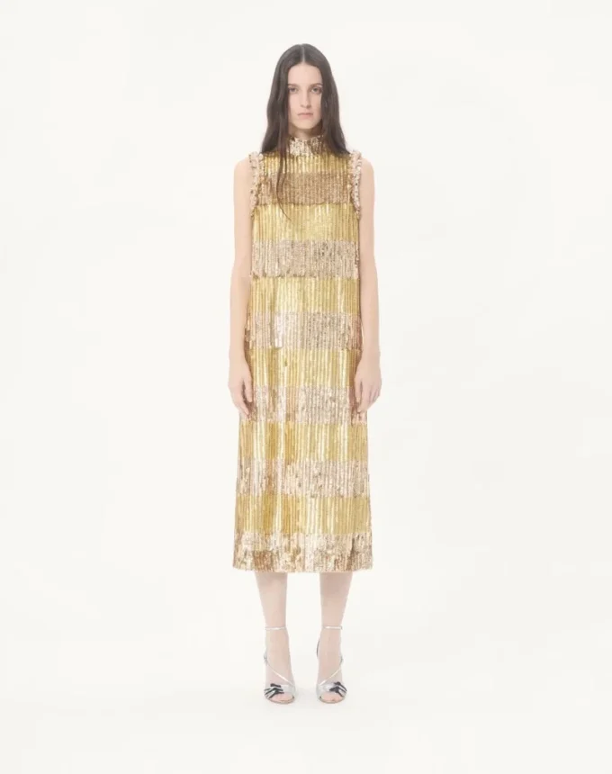 Besticktes Tüll-Midikleid Illusione Besticktes Tüll-Midikleid Illusione