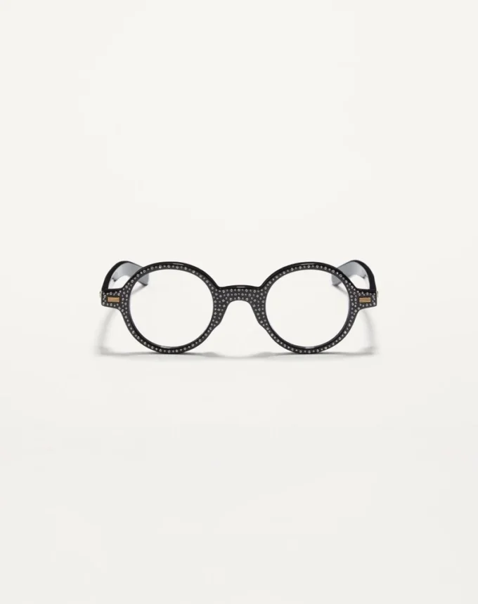 Bizarre Circle Brille mit Kristallen aus Acetat Bizarre Circle Brille mit Kristallen aus Acetat