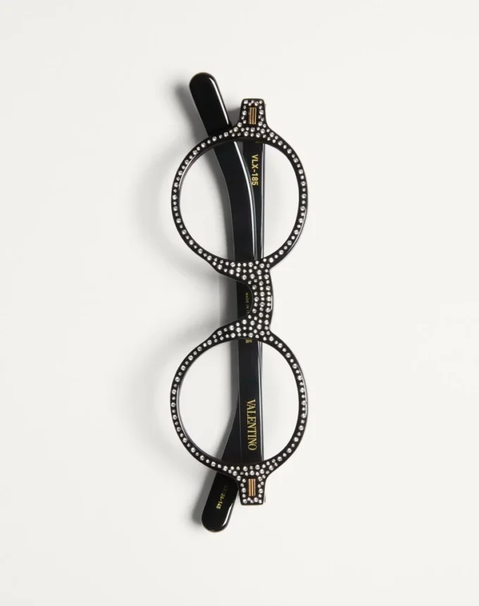 Bizarre Circle Brille mit Kristallen aus Acetat Bizarre Circle Brille mit Kristallen aus Acetat