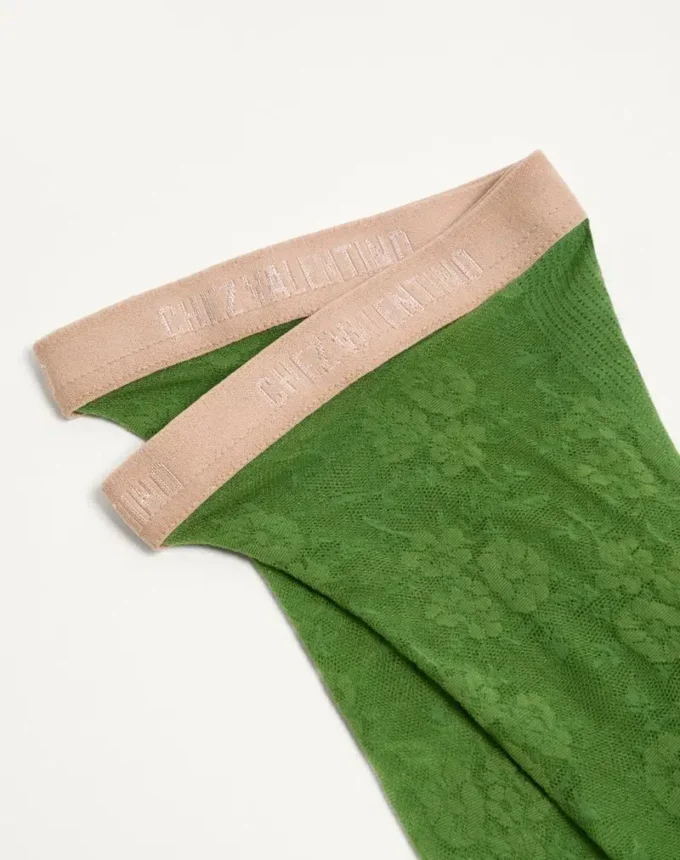 Blumige Lycra-Strumpfhose Blumige Lycra-Strumpfhose