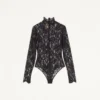 Body mit floraler Spitze Body mit floraler Spitze