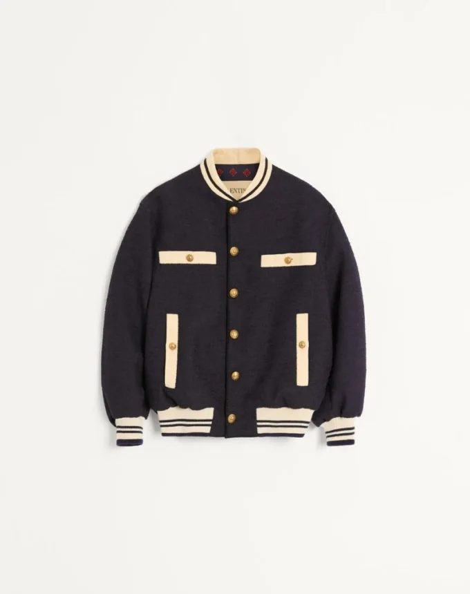 Bomberjacke aus Baumwolltweed Bomberjacke aus Baumwolltweed