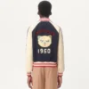 Bomberjacke aus Wolle und Baumwolle mit Vlogo und Le Chat De La Maison-Aufnäher Bomberjacke aus Wolle und Baumwolle mit Vlogo und Le Chat De La Maison-Aufnäher