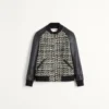 Bomberjacke aus Wolltweed mit Chez Valentino-Patch Bomberjacke aus Wolltweed mit Chez Valentino-Patch