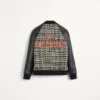 Bomberjacke aus Wolltweed mit Chez Valentino-Patch Bomberjacke aus Wolltweed mit Chez Valentino-Patch