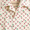 Bowlinghemd aus Baumwollpopeline mit Cherryfic-Print Bowlinghemd aus Baumwollpopeline mit Cherryfic-Print