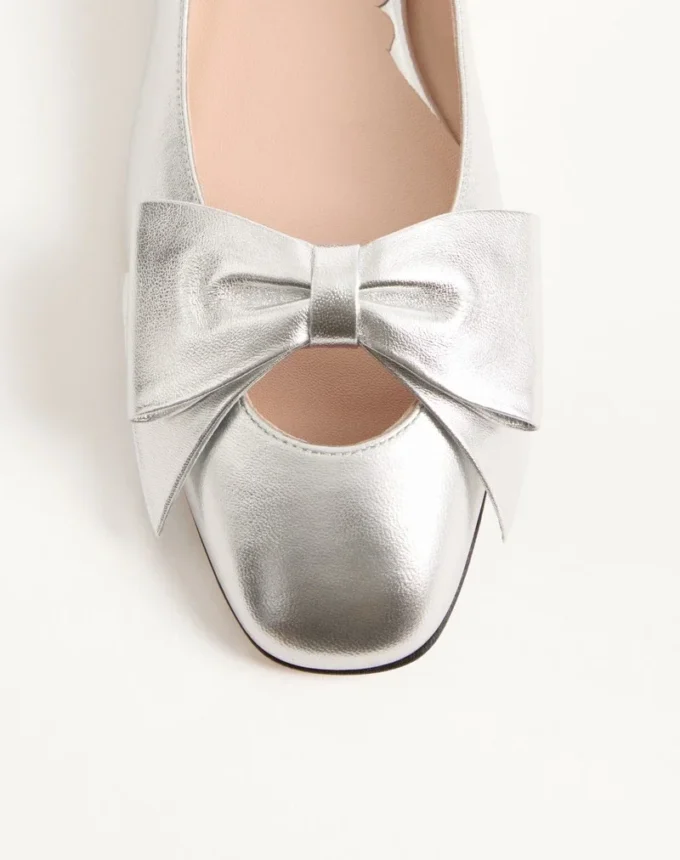 Bowow Ballerina aus laminiertem Nappaleder Bowow Ballerina aus laminiertem Nappaleder