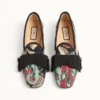 Bowow Loafer aus Jacquard-Stoff