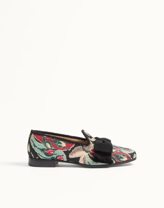 Bowow Loafer aus Jacquard-Stoff
