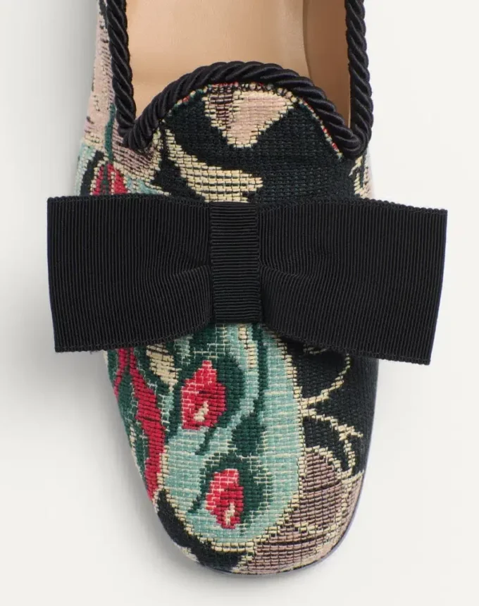 Bowow Loafer aus Jacquard-Stoff