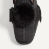 Bowow Mokassin aus Moiré-Stoff