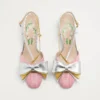 Bowow Slingback-Pumps aus Moiré-Stoff 45 mm Bowow Slingback-Pumps aus Moiré-Stoff 45 mm