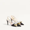 Bowow Slingback-Pumps aus Moiré-Stoff 85 mm Bowow Slingback-Pumps aus Moiré-Stoff 85 mm