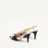 Bowow Slingback-Pumps aus Moiré-Stoff 85 mm Bowow Slingback-Pumps aus Moiré-Stoff 85 mm