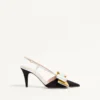 Bowow Slingback-Pumps aus Moiré-Stoff 85 mm Bowow Slingback-Pumps aus Moiré-Stoff 85 mm