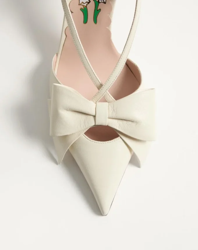 Bowow Slingback Pumps aus Ziegenleder 85 mm Bowow Slingback Pumps aus Ziegenleder 85 mm