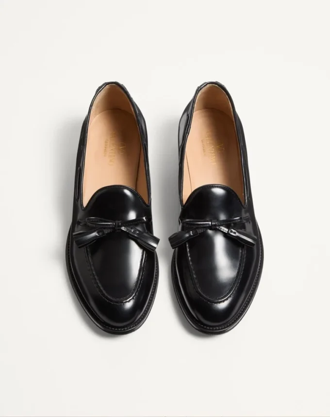 Bowshire Loafer aus glänzendem Kalbsleder