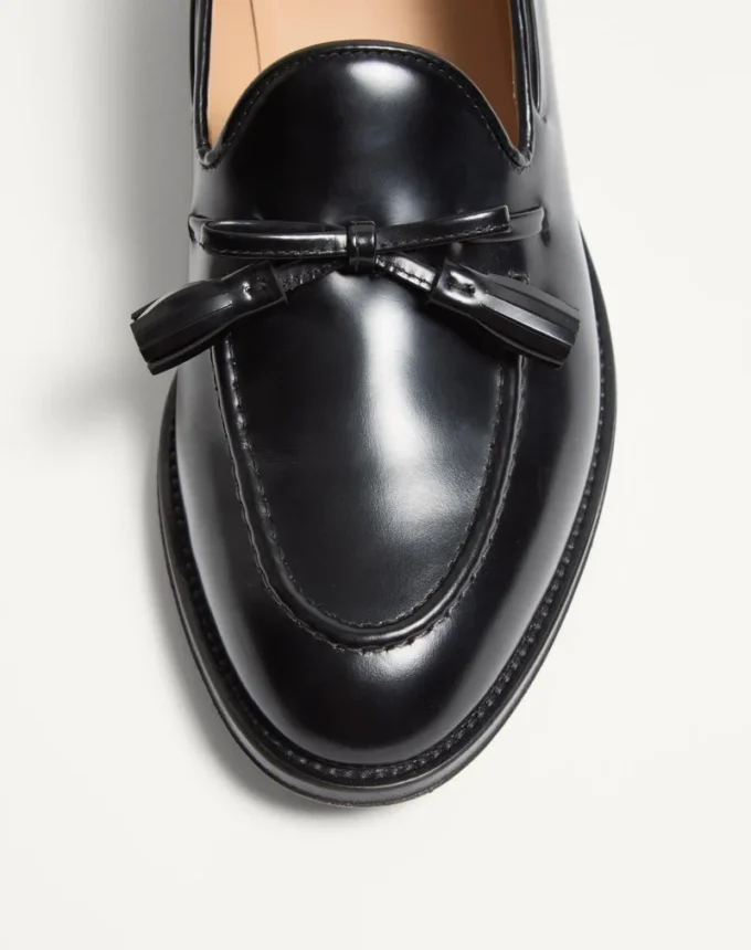 Bowshire Loafer aus glänzendem Kalbsleder