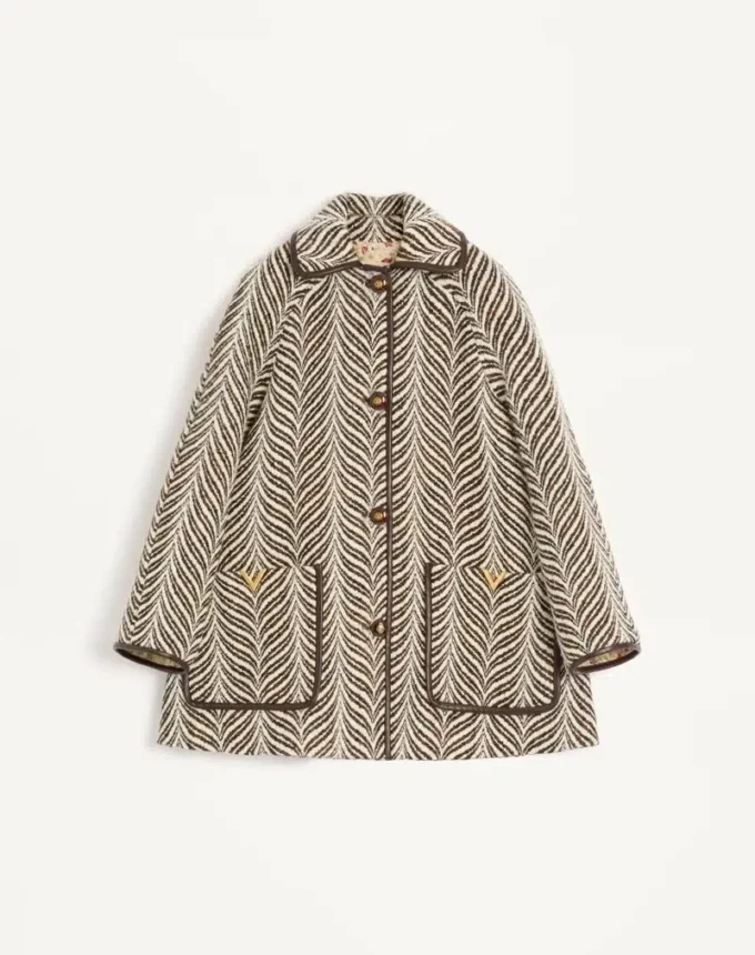 Caban aus Wollstoff mit Fauve Eclat Animal Print Caban aus Wollstoff mit Fauve Eclat Animal Print