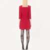 Cady Couture Kurzes Kleid mit Faille-Schleife Cady Couture Kurzes Kleid mit Faille-Schleife