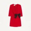 Cady Couture Kurzes Kleid mit Faille-Schleife Cady Couture Kurzes Kleid mit Faille-Schleife