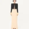 Cady Couture Langes Kleid mit Federn Cady Couture Langes Kleid mit Federn