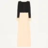 Cady Couture Langes Kleid mit Federn Cady Couture Langes Kleid mit Federn