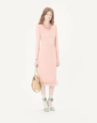Cady Couture Midi-Kleid mit Federn
