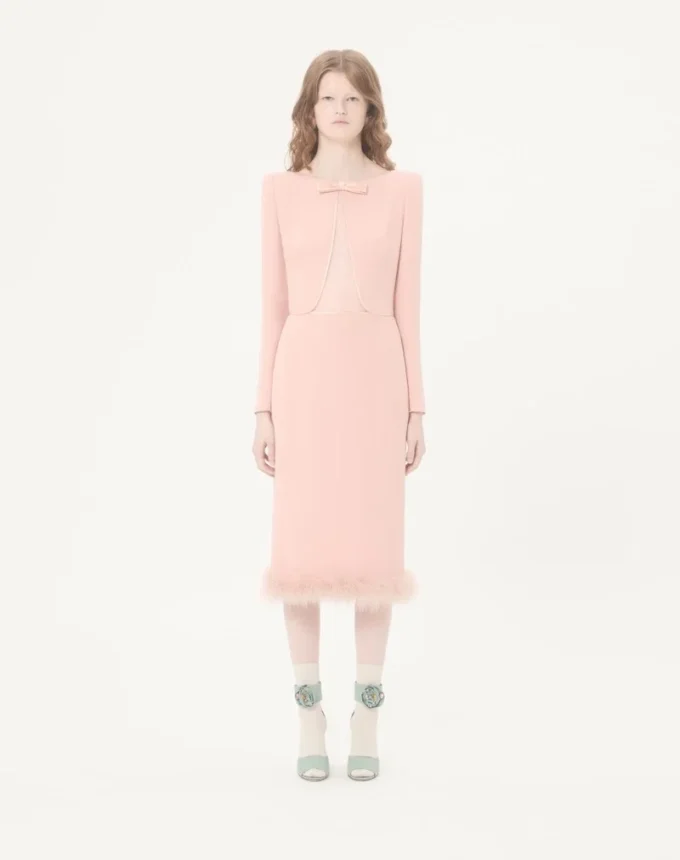 Cady Couture Midi-Kleid mit Federn Cady Couture Midi-Kleid mit Federn