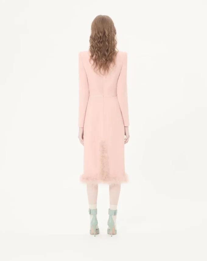 Cady Couture Midi-Kleid mit Federn Cady Couture Midi-Kleid mit Federn