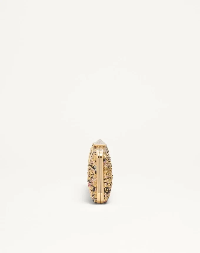 Carry Secrets Minaudiere mit Strasssteinen und Apres L’Hiver-Motiv Carry Secrets Minaudiere mit Strasssteinen und Apres L’Hiver-Motiv