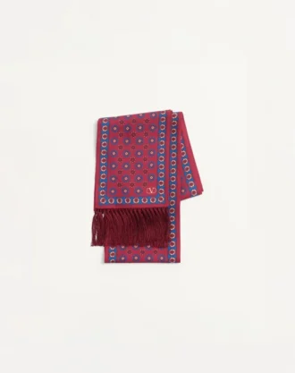 Chamber Seiden-Bandeau-Schal mit Fransen