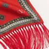 Chamber Seiden-Bandeau-Schal mit Fransen
