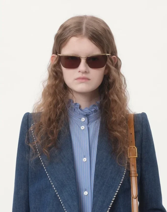Chambray-Jeansjacke Chambray-Jeansjacke