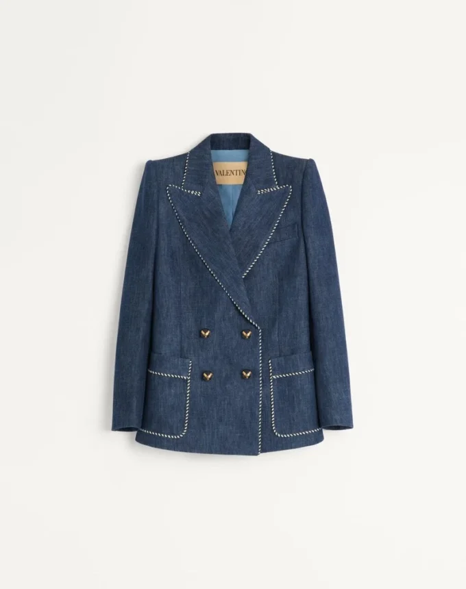 Chambray-Jeansjacke Chambray-Jeansjacke